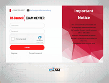 Tablet Screenshot of eccexam.com